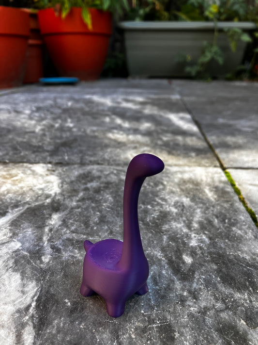 Ring houder dino paars