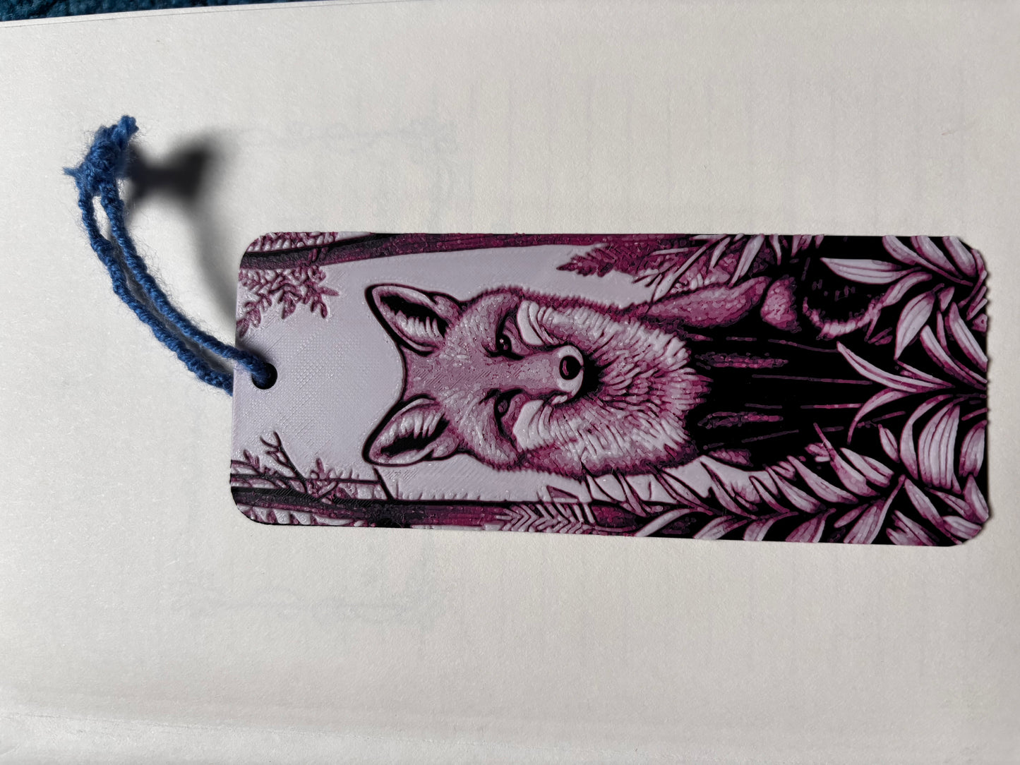 Boekenlegger van vos paars