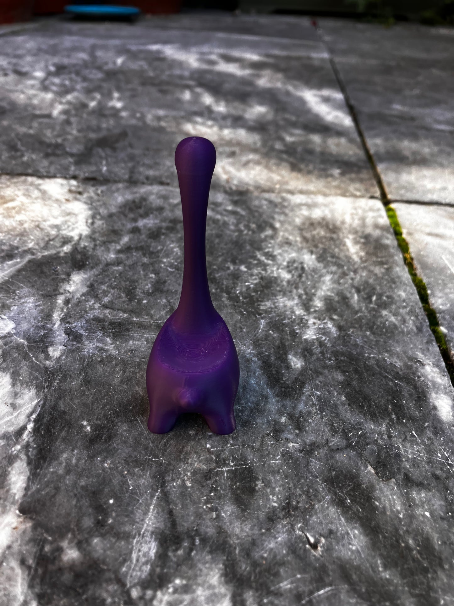 Ring houder dino paars