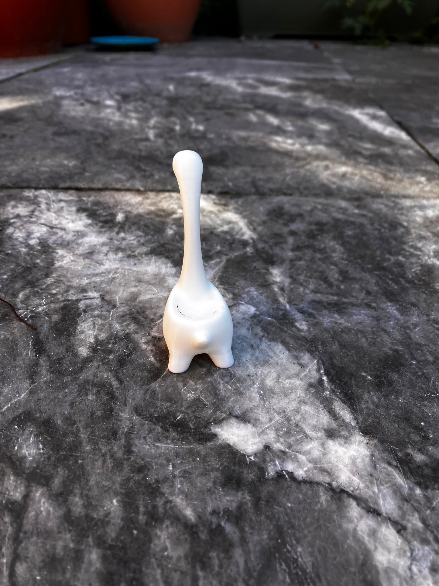 Ring houder dino wit